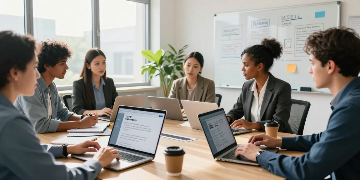 Improving Datenschutz and Barrierefreiheit für öffentliche und gemeinnützige Einrichtungen Kommunen in a collaborative office.